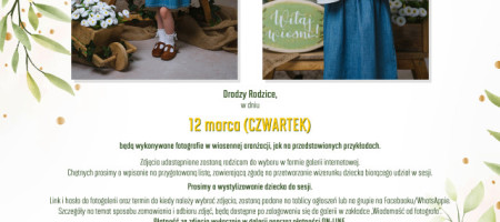 Wiosenna sesja fotograficzna